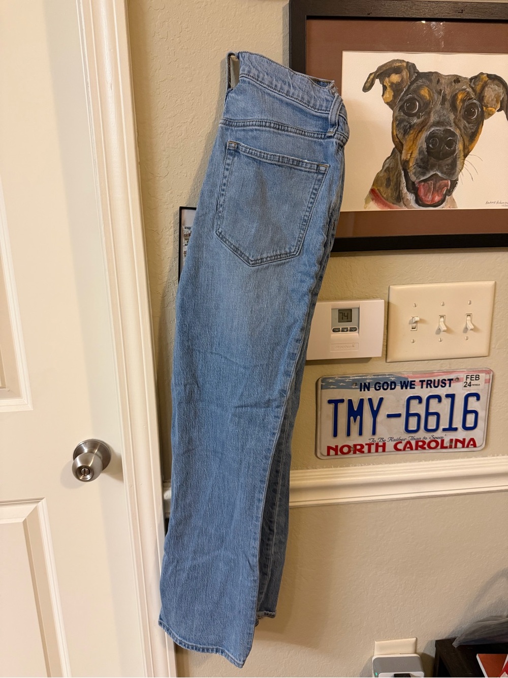 J. Crew Light Blue High-Rise Flare Crop Jeans